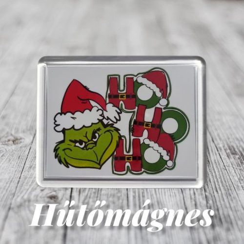 Grincs Hohoho mintás hűtőmágnes