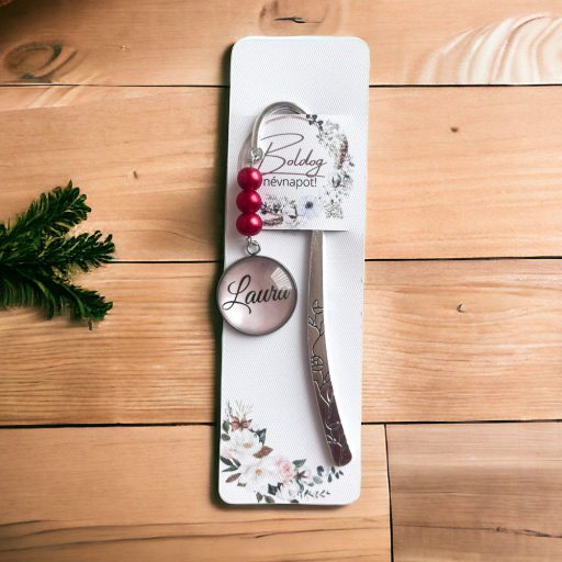 Neves könyvjelző - Bármilyen névvel - Piros