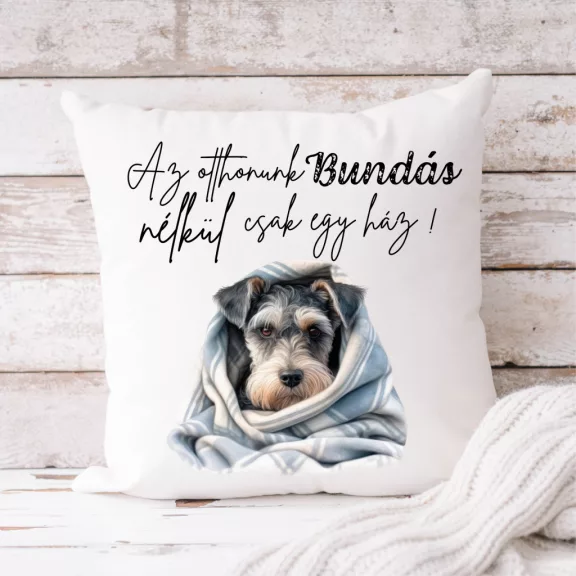 Schnauzer párnahuzat - bármilyen névvel Schnauzer párnahuzat - bármilyen névvel