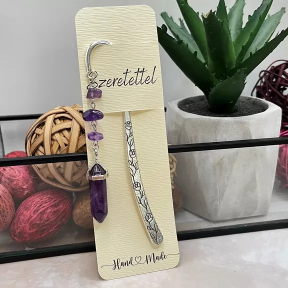 Ametiszt könyvjelző