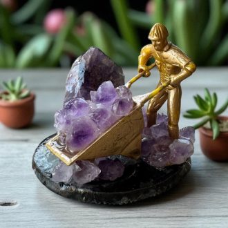 Ametiszt dekoráció