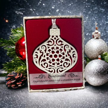 Karácsonyfadísz - Köszönöm