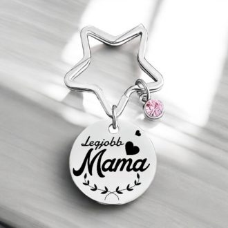 Gravírozott kulcstartó-Legjobb mama