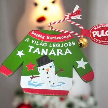 Karácsonyfadísz Pulcsi - Tanár