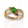 Zöld köves gyűrű - Derrie-54