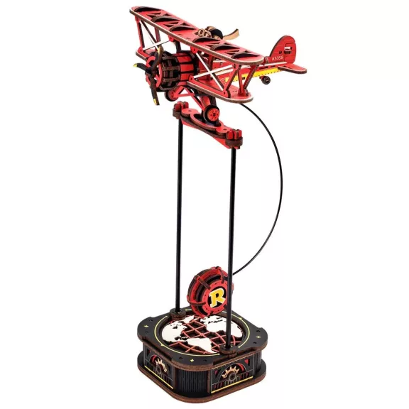 ROKR 3D fa puzzle - Égi kapitány lengő repülőgép ROKR 3D fa puzzle - Égi kapitány lengő repülőgép