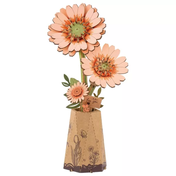 Rowood 3D fa puzzle virág - Gerbera Rowood 3D fa puzzle virág - Gerbera