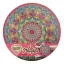 Gyémántfestés vászonra, mandala (rózsaszín)