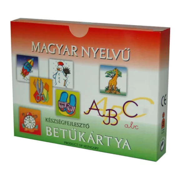 Magyar nyelvű betűkártya Magyar nyelvű betűkártya