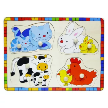 Fogantyús puzzle (cicás)