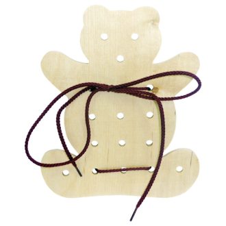 Fűzőcske natúr (maci)