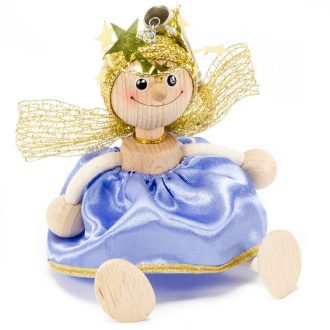 Rugós figura (angyal, lila)