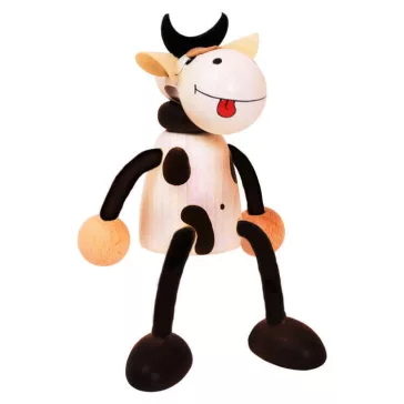 Rugós figura (bika, fekete-fehér)