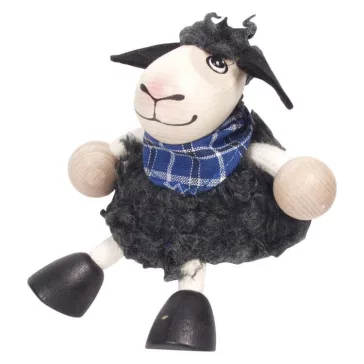 Rugós figura (fekete bárány-fiú)