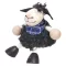 Rugós figura (fekete bárány-fiú)