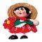 Rugós figura (virágárus lány)