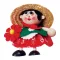 Rugós figura (virágárus lány)