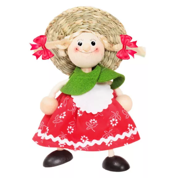 Rugós figura (magyar ruhás lány) Rugós figura (magyar ruhás lány)