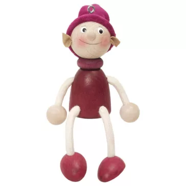 Rugós figura (manó-fiú, bordó)