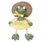 Rugós figura (béka-lány, kalapos)
