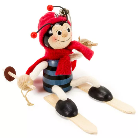 Rugós figura (síelő katica) Rugós figura (síelő katica)