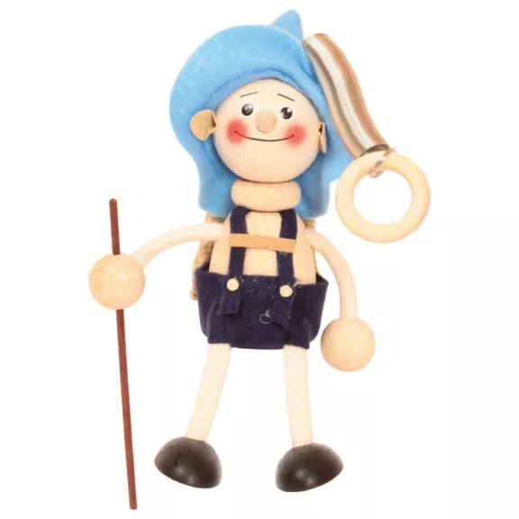 Rugós figura (vándor-fiú, kék kalapos) Rugós figura (vándor-fiú, kék kalapos)