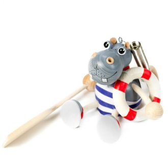 Rugós figura (víziló)