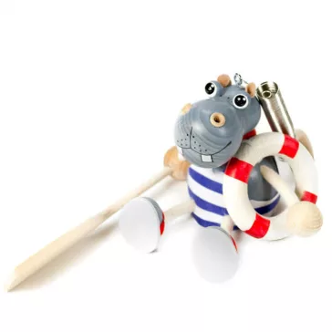 Rugós figura (víziló)