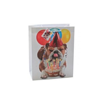 Ajándéktasak - kicsi (kutya, szülinapi tortával)