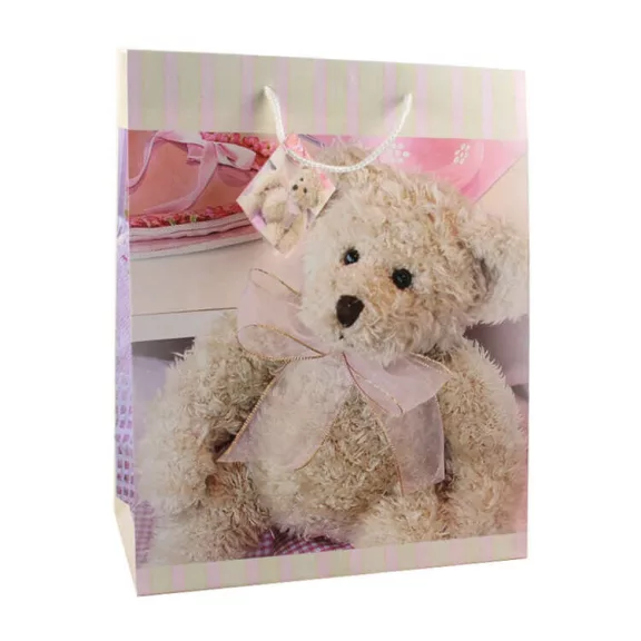 Ajándéktasak - közepes (Teddy maci krém színekkel) Ajándéktasak - közepes (Teddy maci krém színekkel)