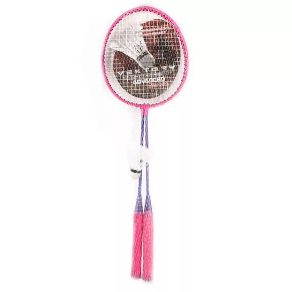 Vektory fém tollasütő készlet 1db labdával (pink-lila) Vektory fém tollasütő készlet 1db labdával (pink-lila)
