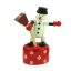 Karácsonyi nyomogatós figura (hóember)