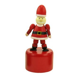 Karácsonyi nyomogatós figura (mikulás)