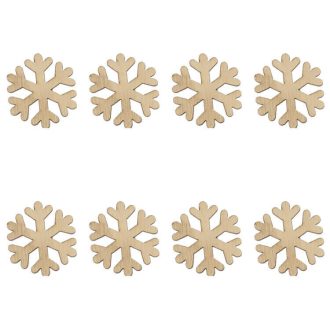   Dekorációs figura (öntapadós nagy nyomatú hópihe, 8db-os)