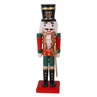   Diótörő (zöld-piros színű ruhában, fekete, arany mintás, piros drágakő berakású kalappal)