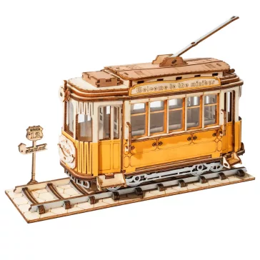 Rolife 3D fa puzzle - Klasszikus villamos