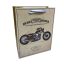 Ajándéktasak - közepes (bézs-barna alapon Rebel Riders, motorral)
