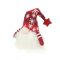 Karácsonyi dekorációs figura LED világítással (kicsi manó piros sapkában)