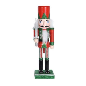   Diótörő (zöld-piros színű ruhában és kalappal, karddal a kezében)