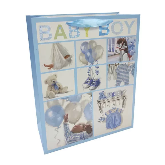 Ajándéktasak - közepes (kék, Baby Boy) Ajándéktasak - közepes (kék, Baby Boy)