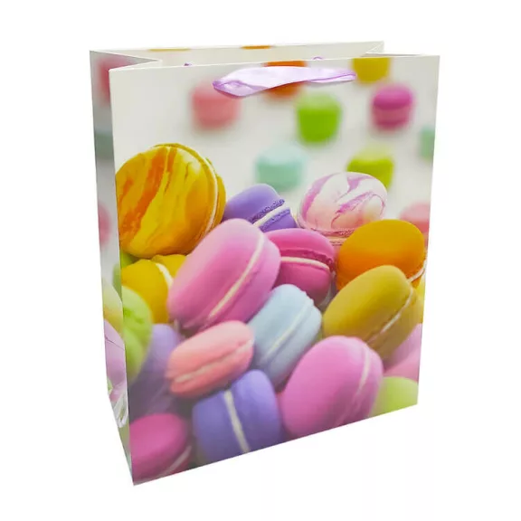 Ajándéktasak - közepes (színes macaronok) Ajándéktasak - közepes (színes macaronok)
