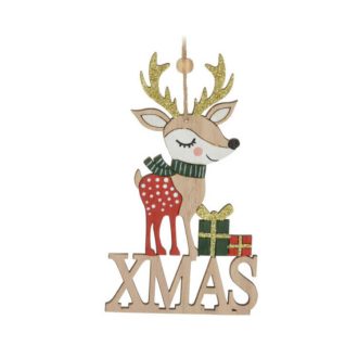   Karácsonyi dekorációs figura (jobbra néző rénszarvas XMAS felirattal)
