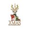 Karácsonyi dekorációs figura (előre néző rénszarvas XMAS felirattal)
