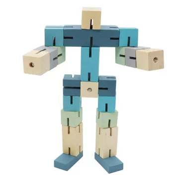 Flexibilis robot figura (kék)