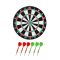 Darts tábla 37cm, kétoldalú (6 db fémhegyű nyíllal)