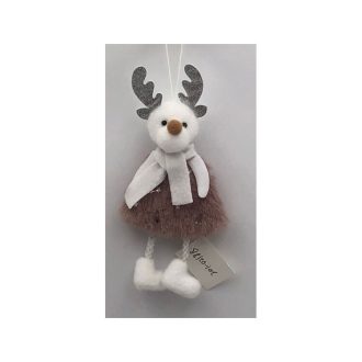   Karácsonyi dekoráció (mályva rénszarvas, csillagos bundában)