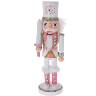 Diótörő (rózsaszín, karddal, 25 cm-es)