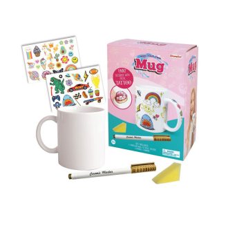 Színezhető bögre, matricákkal