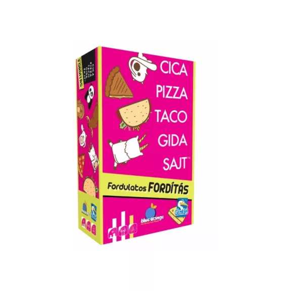 Cica, pizza, taco, gida, sajt – Fordulatos fordítás társasjáték Cica, pizza, taco, gida, sajt – Fordulatos fordítás társasjáték