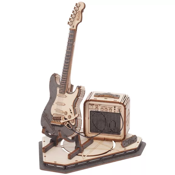 ROKR 3D fa puzzle - Elektromos gitár ROKR 3D fa puzzle - Elektromos gitár